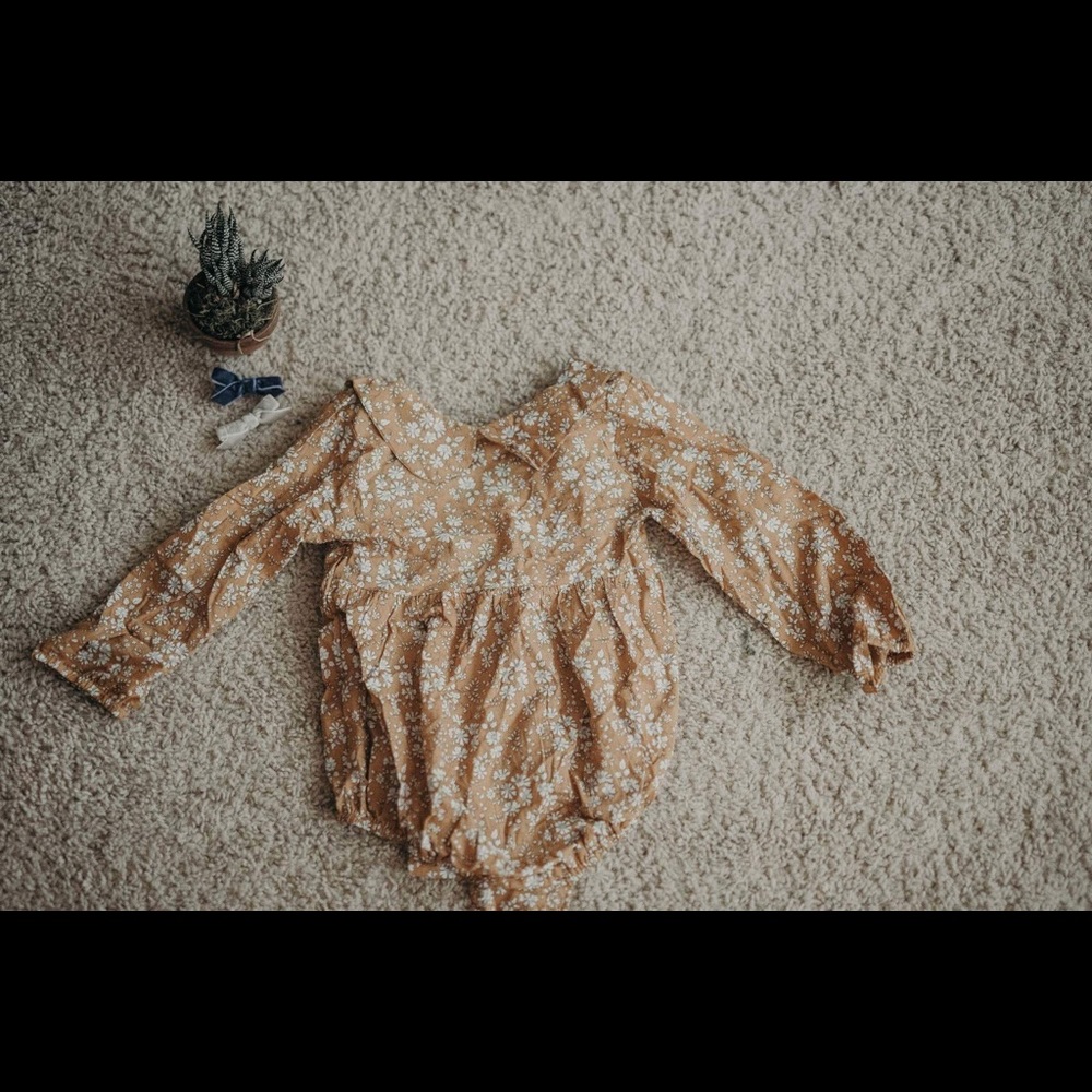 Floral baby romper
